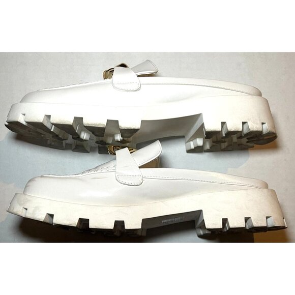 Dream Pairs Shoes Womens Size 9 Slip On Loafers  SDML2326W White Gold Chain - Picture 7 of 12